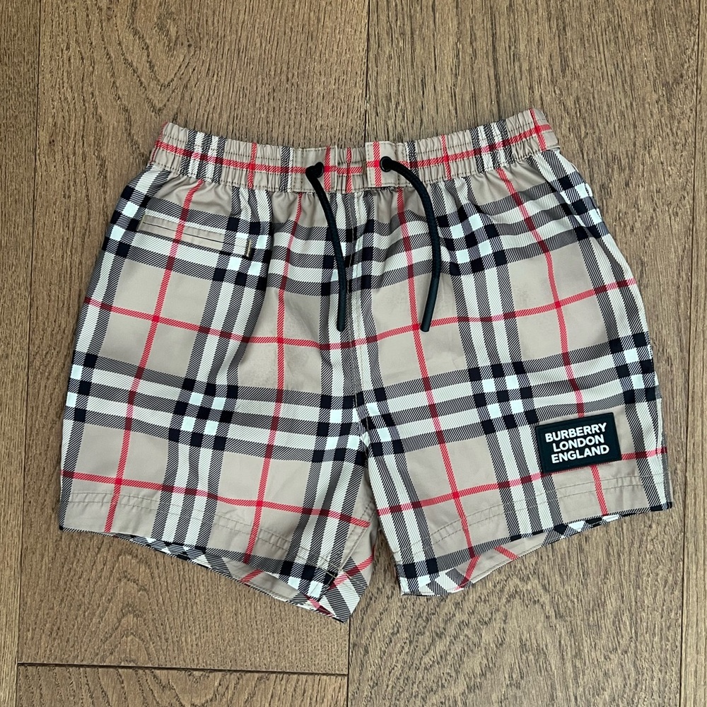 NEW - Kids Burberry swim trunks - size 18m